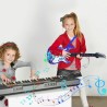 Set de guitarra eléctrica multicolor para niños, reproductor de MP3, juguetes educativos, micrófono y amplificador.