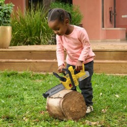 Nuevo juego de herramientas de jardinería Stanley Jr. (modelo SGH055-SY): motosierra, cortasetos y cortabordes.