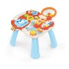 Andador 2 en 1 para sentarse y ponerse de pie, andador de empuje para bebés con mesa de juegos musical