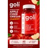 Goli Vitaminas Gomosas de Vinagre de Sidra de Manzana - 60 Unidades - Vitamina B12, Sin Gelatina, Sin Gluten, Veganas y Sin OGM