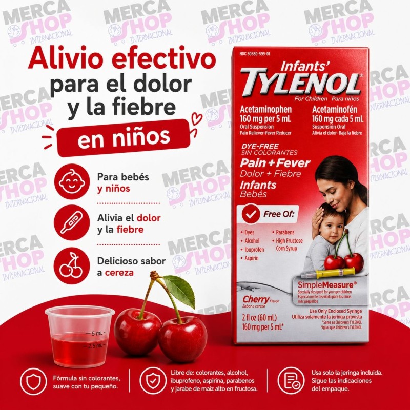 TYLENOL INFANTIL 160 mg