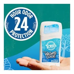 Desodorante natural sin aluminio Wicked Cool! de Tom's of Maine para niños, Freestyle, 45 g