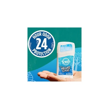 Desodorante natural sin aluminio Wicked Cool! de Tom's of Maine para niños, Freestyle, 45 g