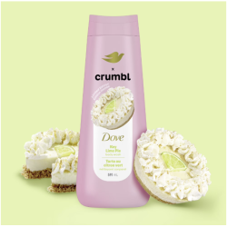 Gel de ducha líquido hidratante Dove Crumbl con aroma a tarta de lima, 591 ml | Edición limitada