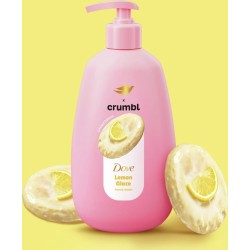 Jabón líquido hidratante para manos Dove x Crumbl con glaseado de limón
