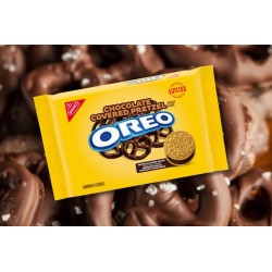 Chocolate Covered Pretzel Oreos