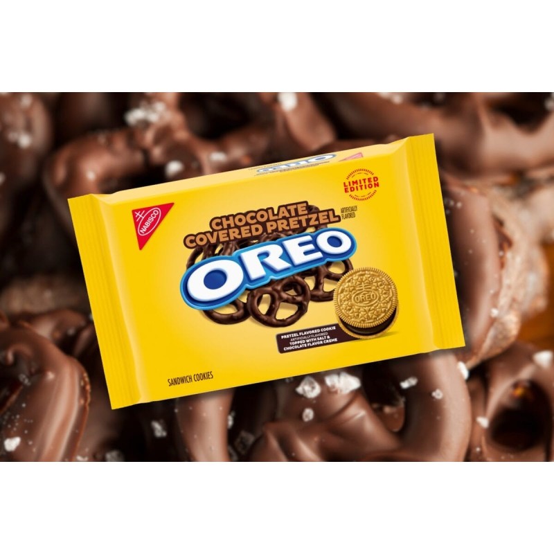 Chocolate Covered Pretzel Oreos