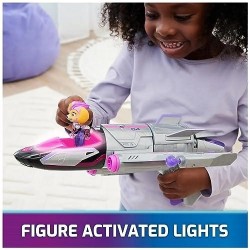 Figura Skye Paw Patrol The Mighty Movie Rescue Jet Luces Y Sonidos