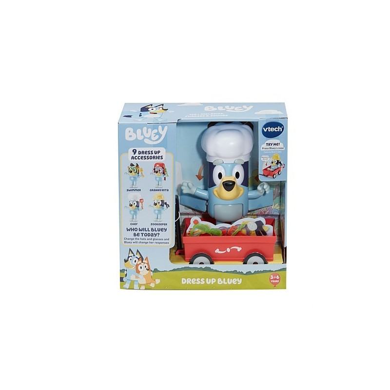 VTech DRESS UP BLUEY Personaje Oficial Juguete Interactivo para Niños