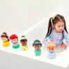 Disney Princess - Juego de 5 Piezas de Rociadores de Baño con Cubo - Juguetes de Baño para Bebés y Niños Pequeños