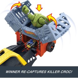 Hot Wheels Auto de juguete y pista, el vehículo Escape Chase de Batman de RacerVerse